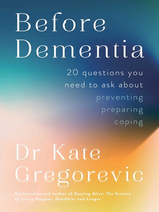 Cover image for Before Dementia